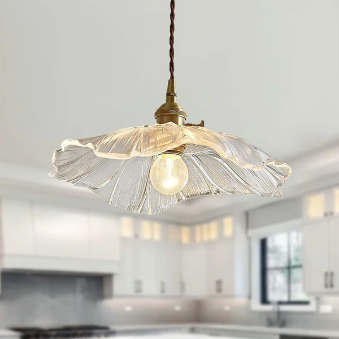 Maliben | Retro Lotus Glass Pendant Lamp