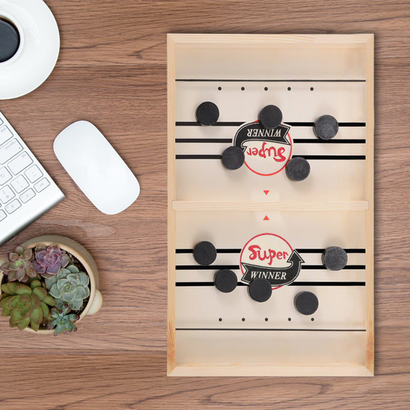 Maliben | Wooden Hockey Board Game, For Intelligence, Reaction Training & HAnd-Eye Coordination, For Party and Home