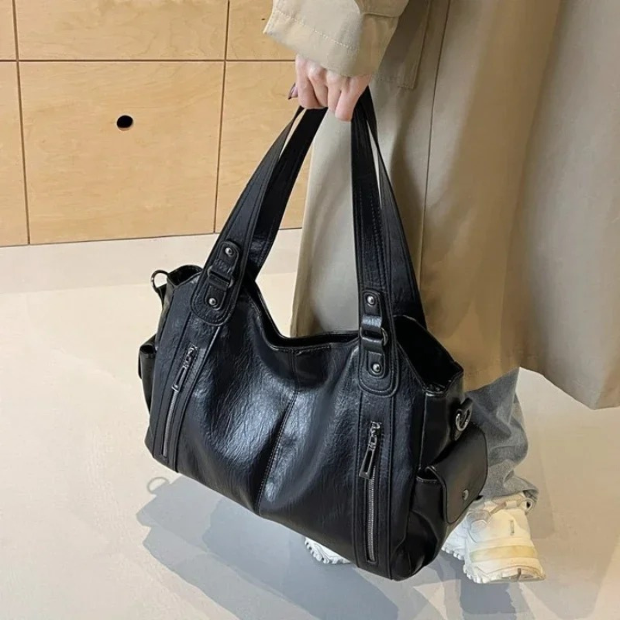 Maliben | Women’S Classic Multi-Compartment Shoulder Bag – Alma