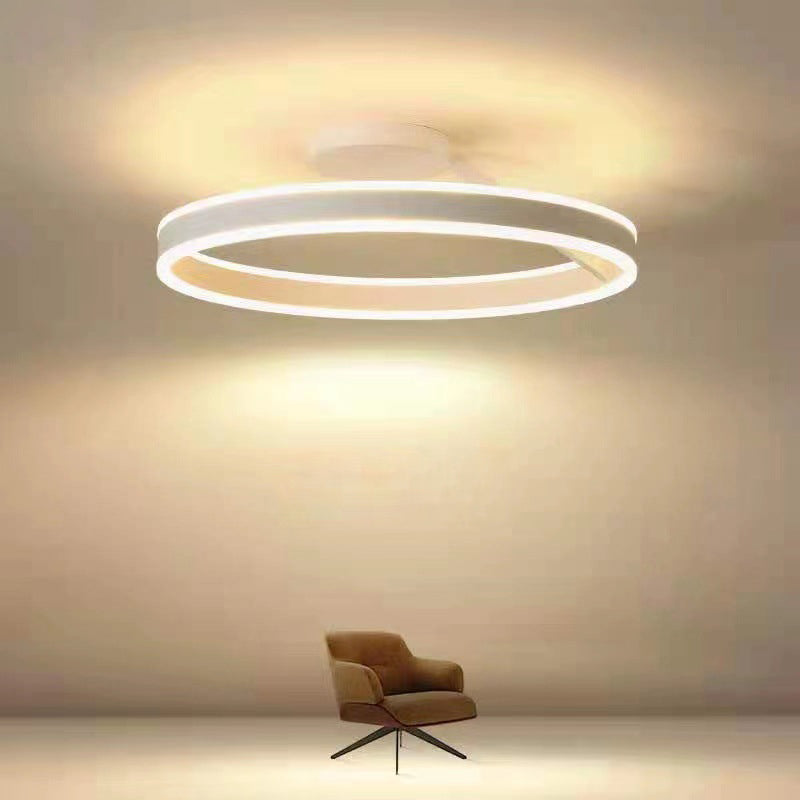 Maliben | Radiantglimmer Ceiling Light - Luxurious Golden Led Lighting With Metal Elements