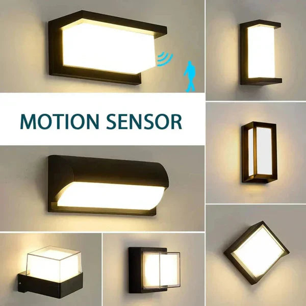 Maliben | Outdoor Wall Light | Waterproof Led Lantern With Pir Motion Sensor | Ideal For Patios, Porches & Walkways