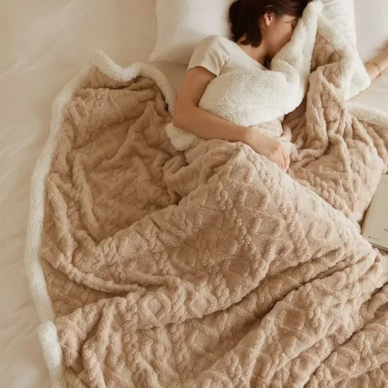 Maliben | Thick Winter Lambswool Blanket - Warmwool