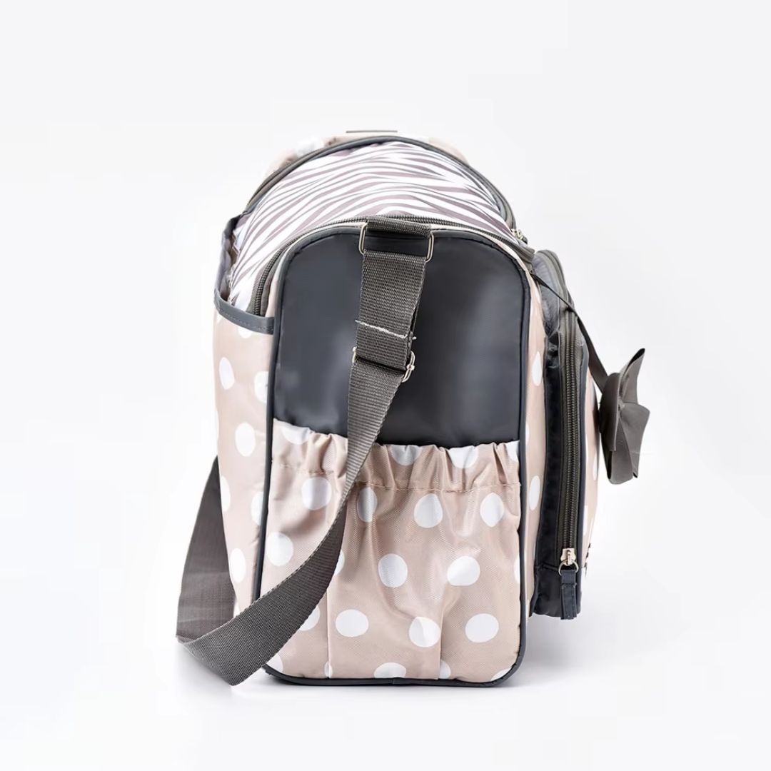 Maliben | Baby Changing Bag Blue With Changing Mat And Bottle Holder