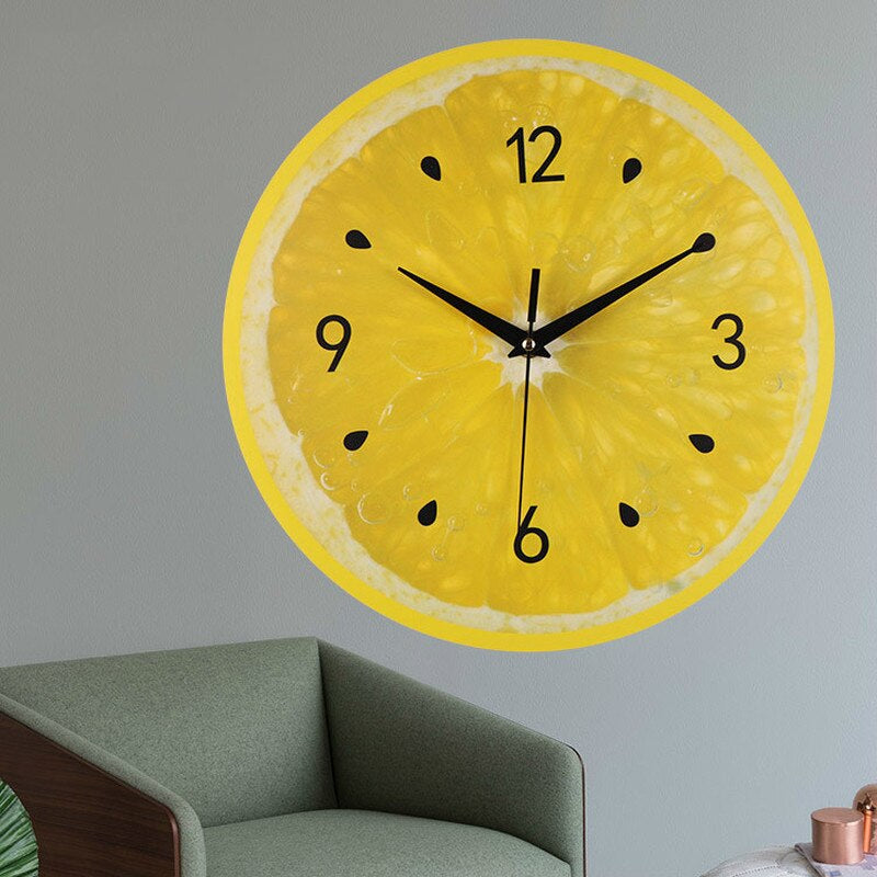 MAliben | Lemon Inspired Wall Clock For a Cheerful Kitchen