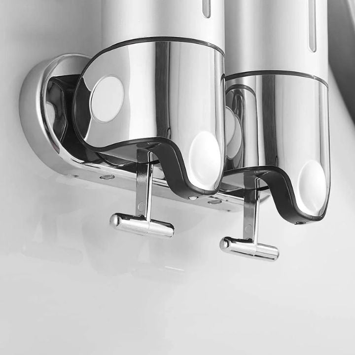 Maliben | Wall Mounted Soap Dispenser | Sudsstation Bathroom Organizer | Stainless Steel & Abs | 16.9 Fl Oz | Set Of 1–3