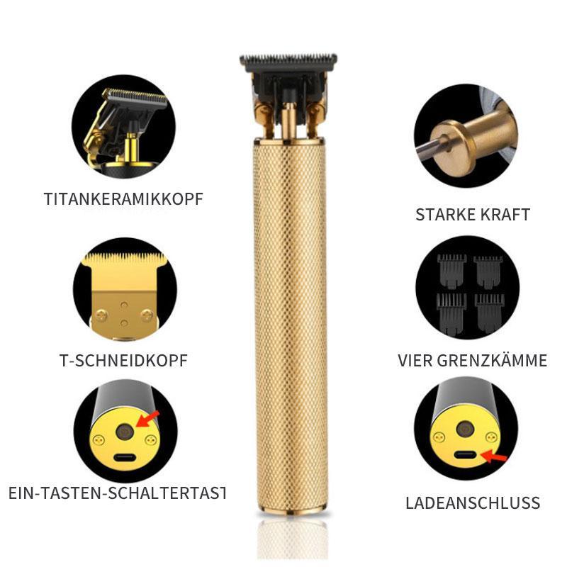 Maliben | Vintage Oil Head Gradient Engraving Electric Hair Clipper