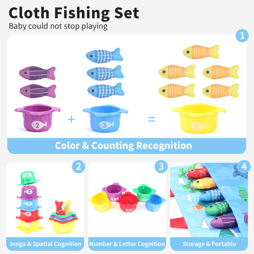 Maliben | Montessori Plush Fishing Bond Toy