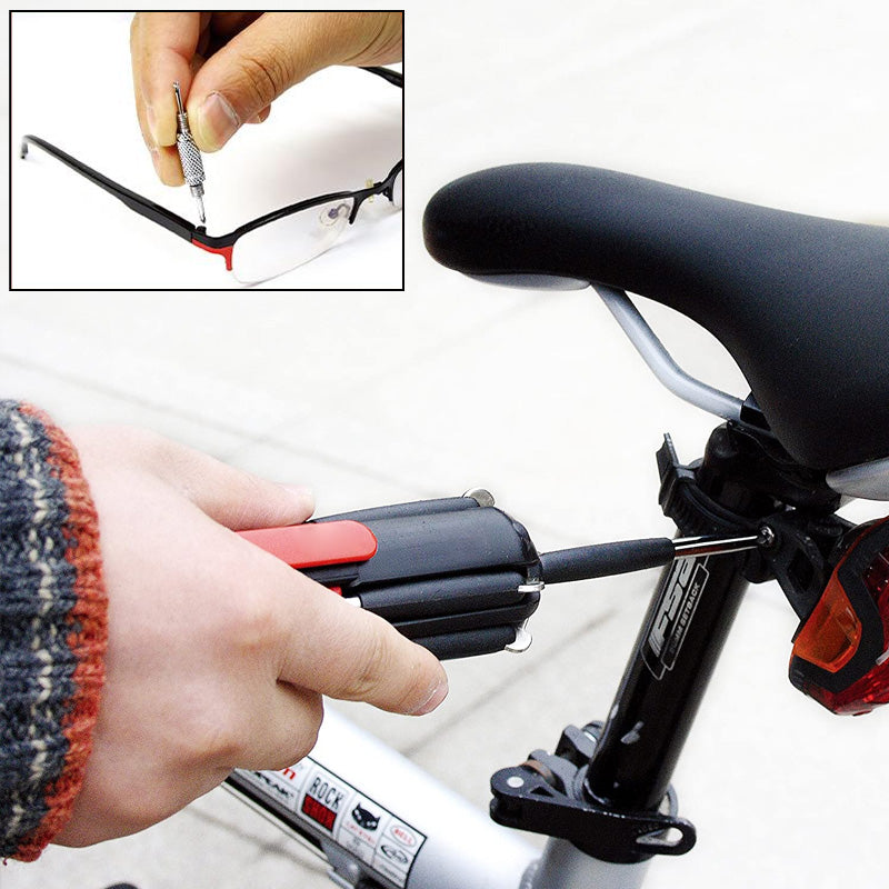 Maliben | 8-In-1 Screwdriver With Led Flashlight