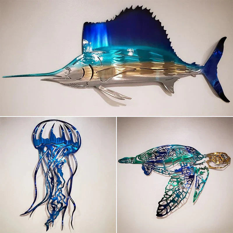 Maliben | Sea Creature Ornaments Made Of Metal