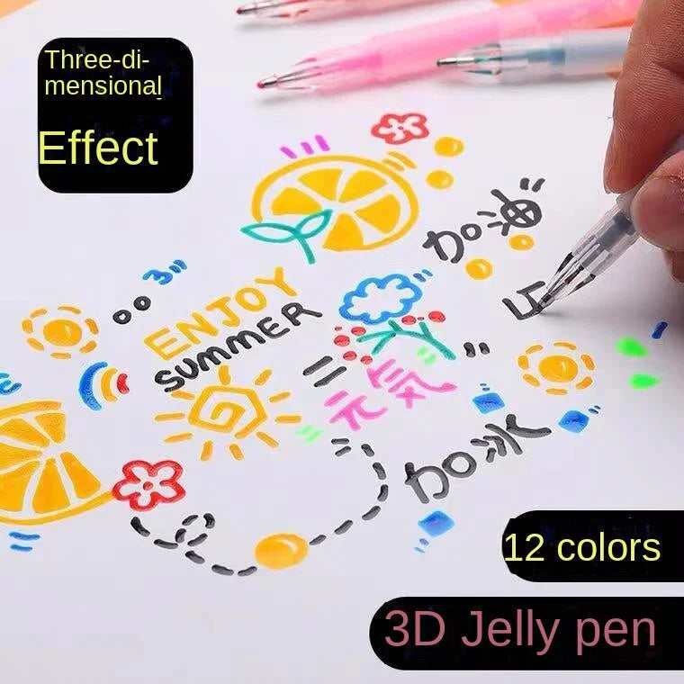 Maliben | Colorful Gel Pen Set For Creative 3d Artworks