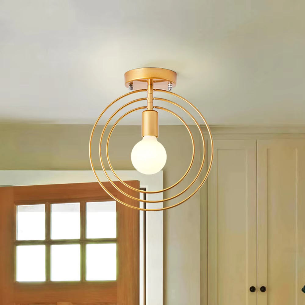 Maliben | Modern Ring-Shaped Ceiling Lamp Gold