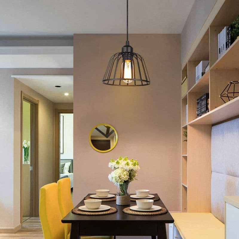 Maliben | Ironsphere Pendant - Black Industrial Iron Pendant Light For Modern Interiors