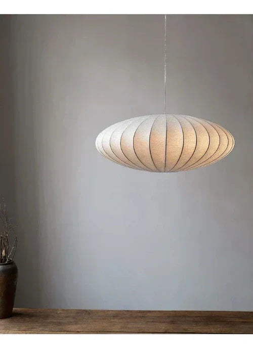 Maliben | Silkcrown - Silk Pendant Lamp With Crystals