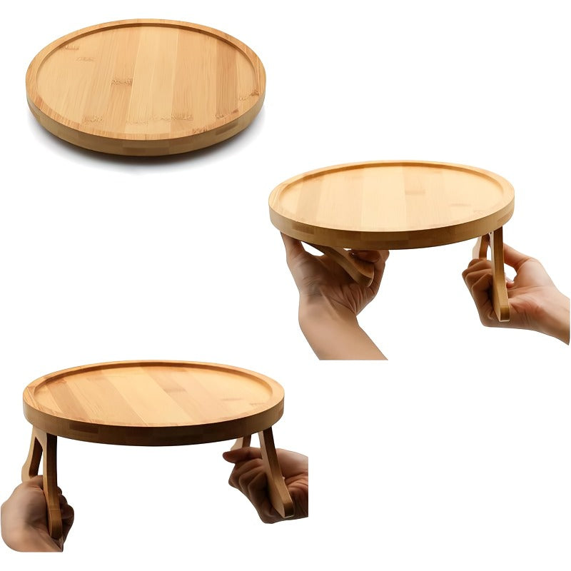 Maliben | Wooden Sofa Armrest Side Table