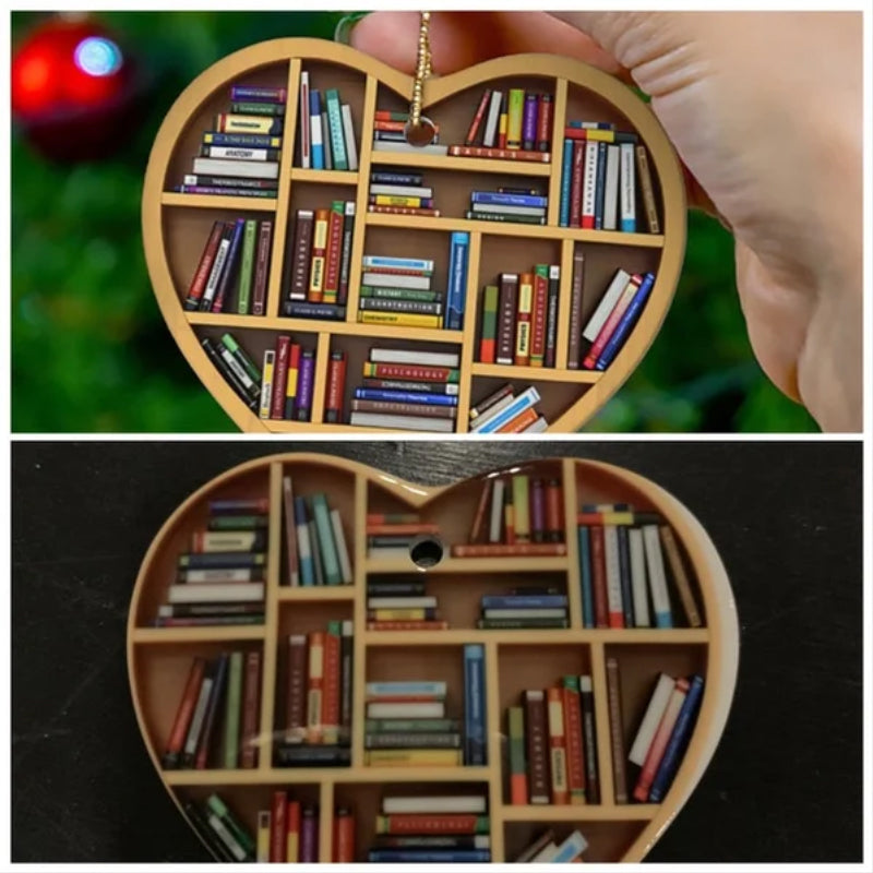 Maliben | Cute Heart-Shaped Bookshelf Decoration