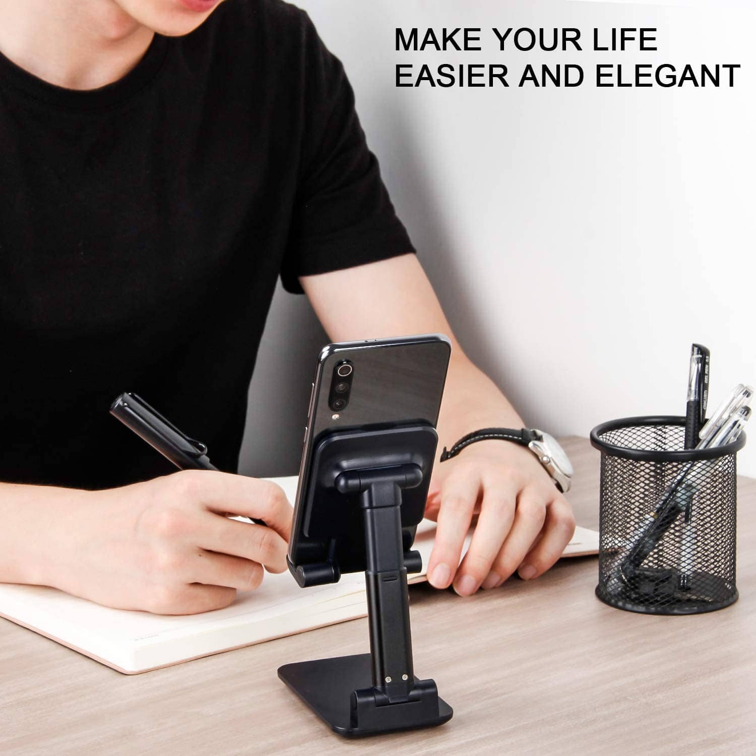 Maliben | Foldable Or White Pole Phone Desk Holder