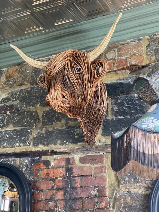 Maliben | Cow Wall Sculpture – Bowie