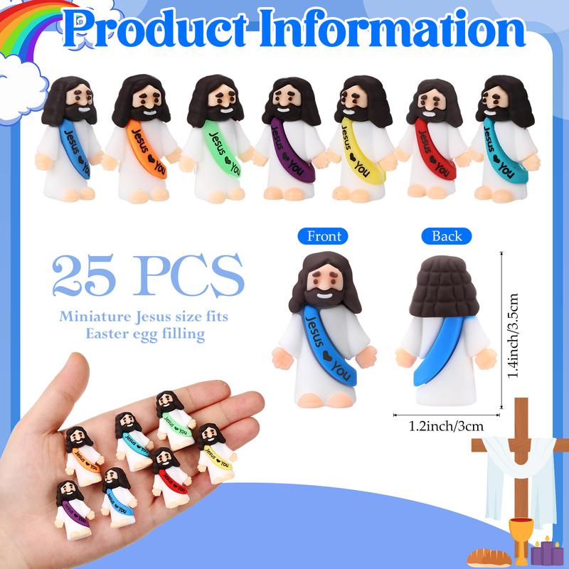 Maliben | Mini Jesus Figurines With Jesus Love You Slogan