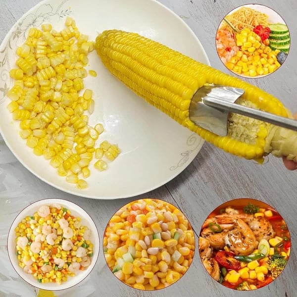 Maliben | Eptchn Long Handle Stainless Steel Corn Stripping Tool