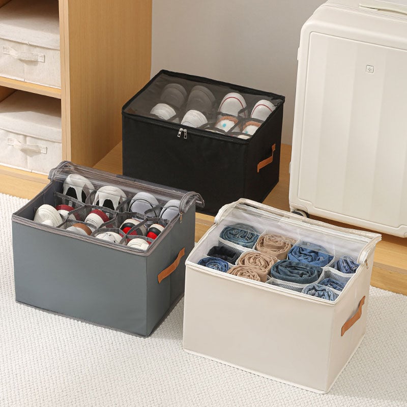 Maliben | Collapsible Shoe Organizer Box With Transparent Lid