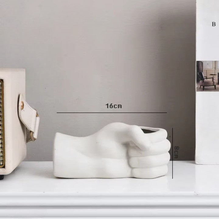 Maliben | Artistic Hand Gesture Ceramic Tabletop Flower Vase