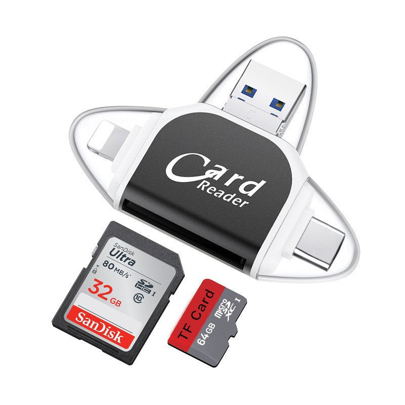 Maliben | 4-In-1 Universal Sd Tf Card Reader With Multiple Connections