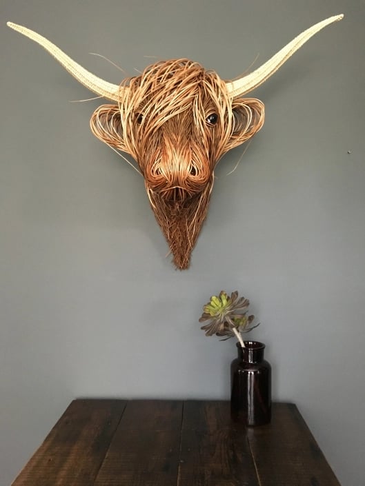 Maliben | Cow Wall Sculpture – Bowie