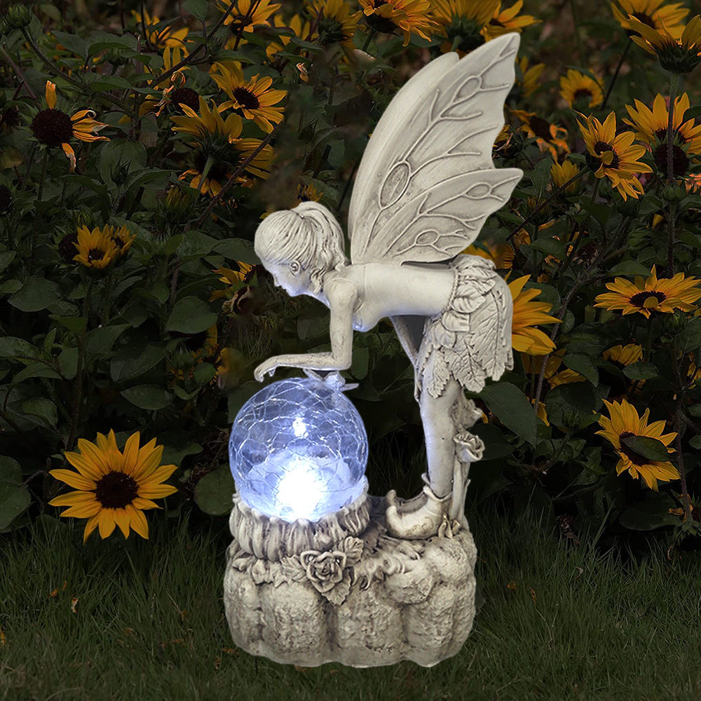 Maliben | Home Garden Solar Energy Decoration Fairy Statue