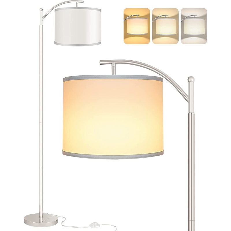 Maliben Floor lamp with 3 color temperatures LED bulb, floor lamp high industrial...