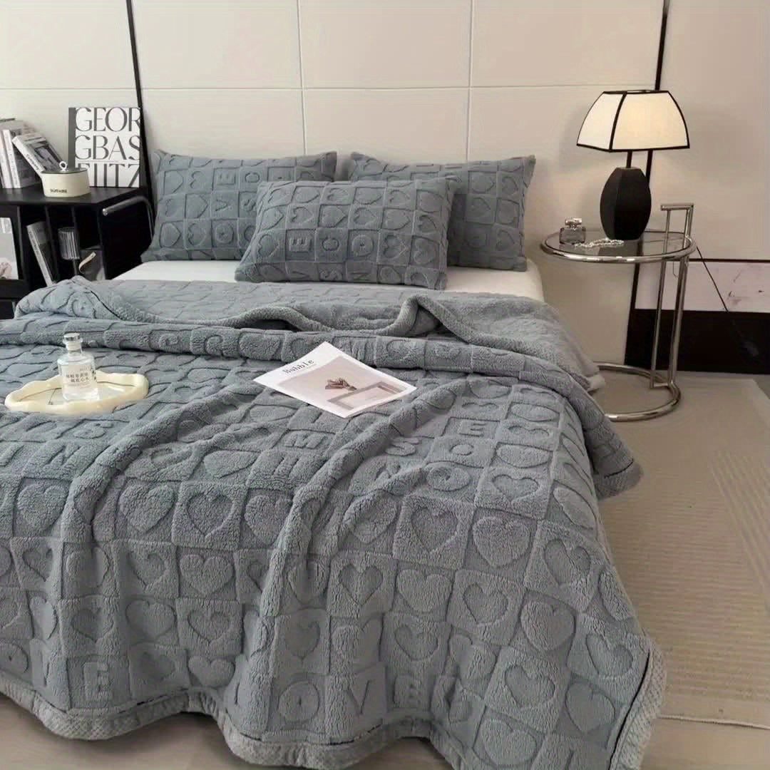 Maliben | Stylish Coral Fleece Blanket For Ultimate Comfort