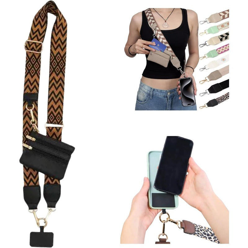Maliben | Stylish Crossbody Phone Lanyard With Detachable Mini Wallet