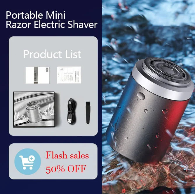 MAliben | Trimtech Pocket Shaver | Compact And Powerful Electric Shaver For a Smooth Skin On The Go