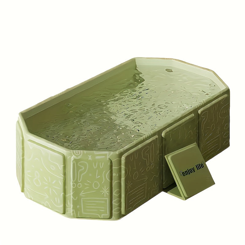Maliben | Aqualounge Folding Bathtub | Pvc | For 1–3 People | With Shelves & Quick Fill System