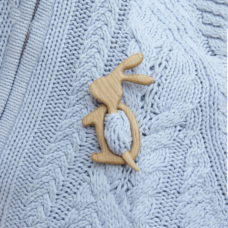 Maliben | Sweet Animal Brooch Made Of Wood
