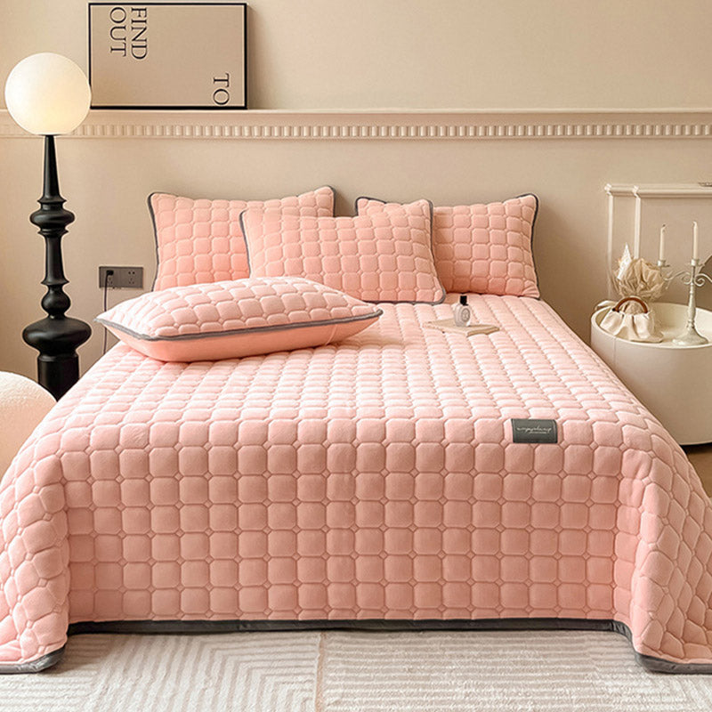 Maliben | Modern Soft Throw Blanket with Square Texture – Stylish Fluffy Bed & Sofa Cover