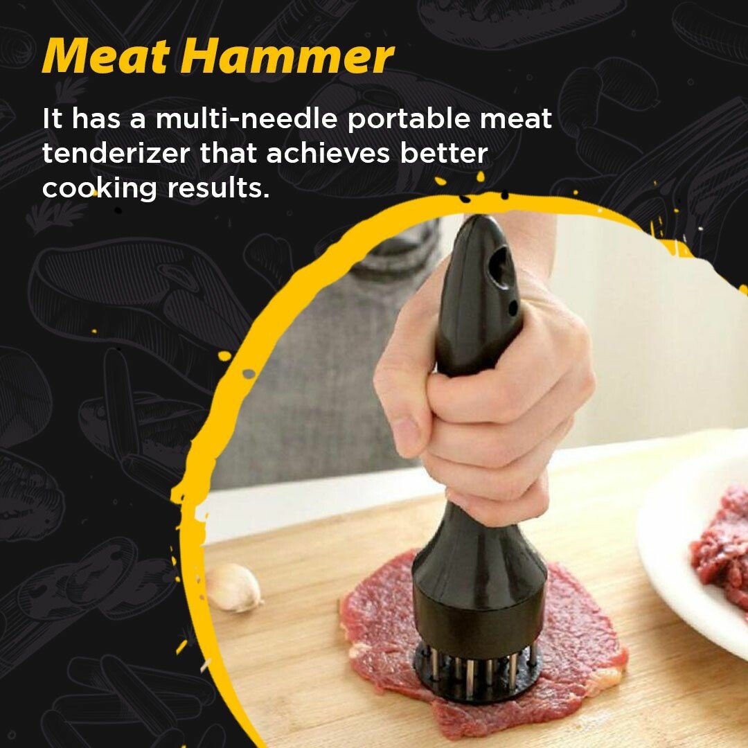 Maliben | 🥩Multi-Function Stainless Steel Quick Press Meat Tenderizer