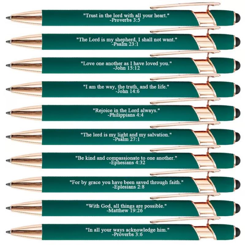 Maliben | ️Premium Comfort Bible Verse Pens – 10 Pcs