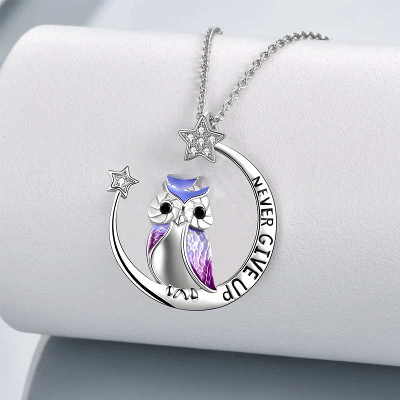 Maliben | Never Give Up Owl Necklace