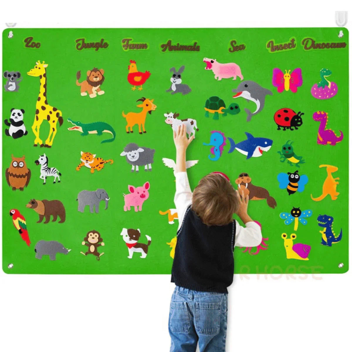Maliben | Animal Felt Board - Endless Educational Play Fun