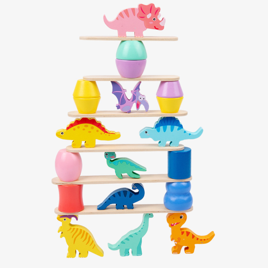 Maliben | Montessori Dinosaur Stacking Game