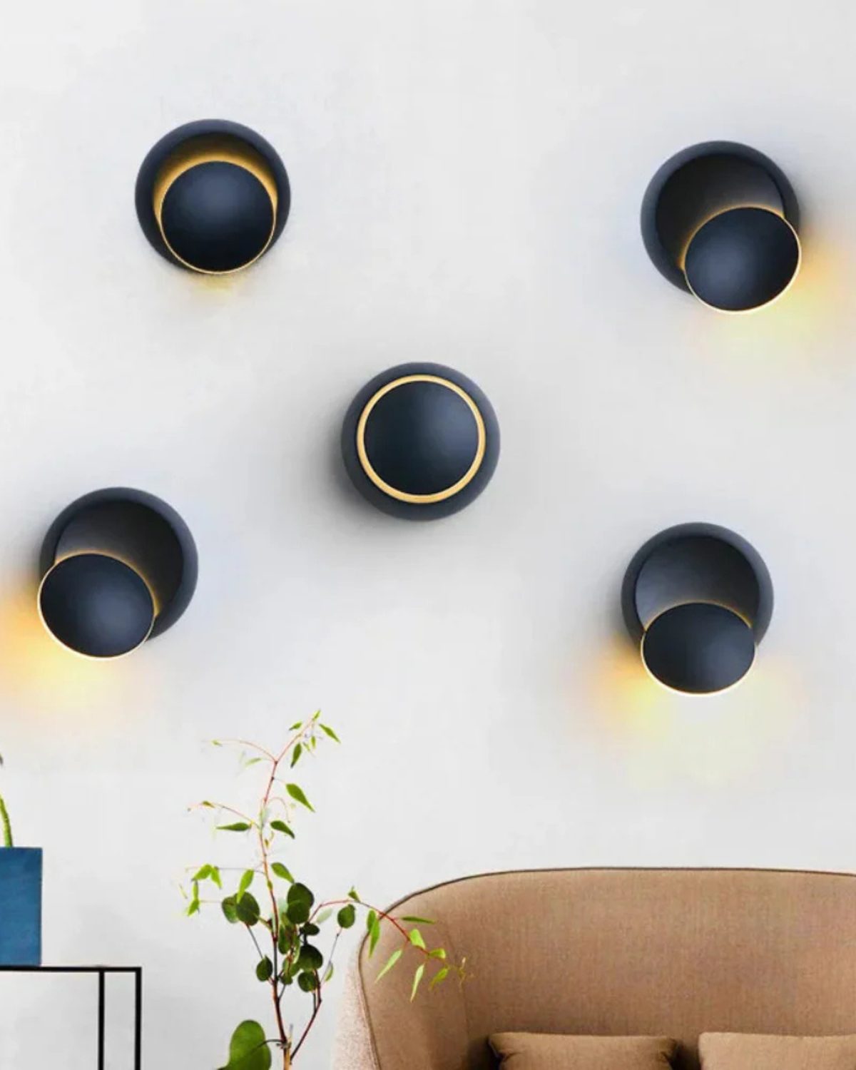 Maliben | Modern Wall Lamp With Halo Light Circle Ambient Lighting