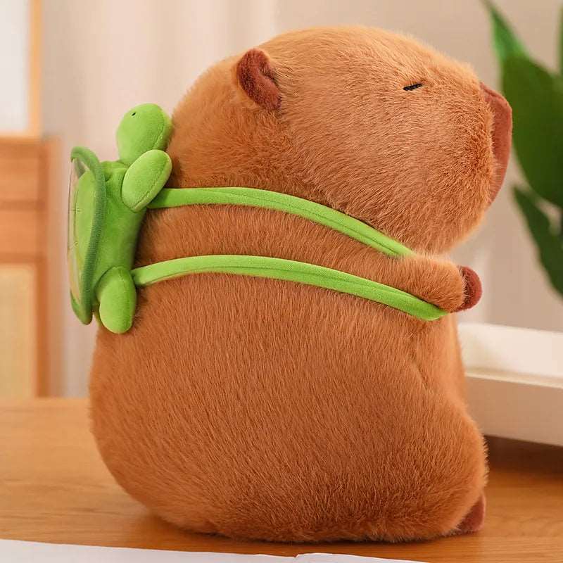Maliben | Soft Capybara With Practical Turtle Backpack