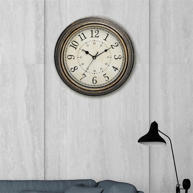 Maliben | Vintage Retro Wall Clock With Wood Look – Timeless Design