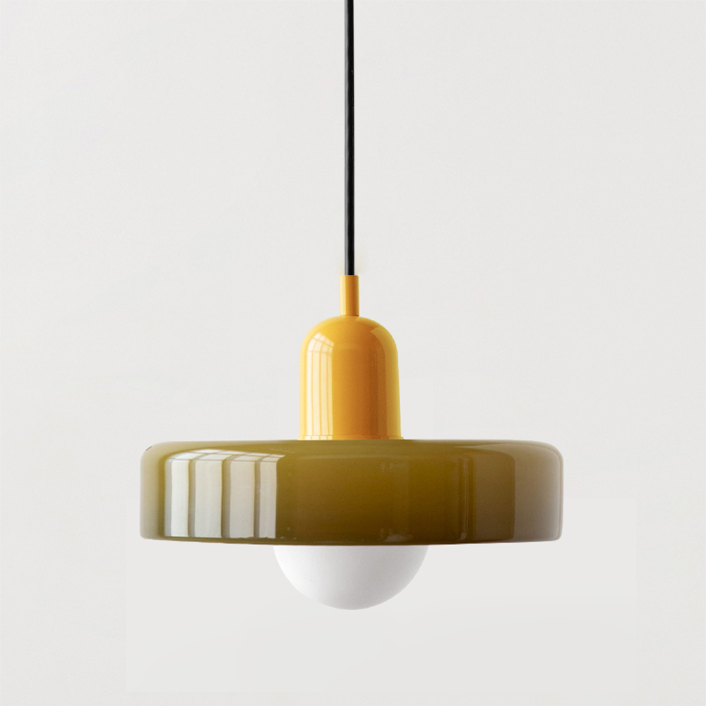 Maliben StiloGlas Pendant Lamp — Bauhaus Stained-Glass Light