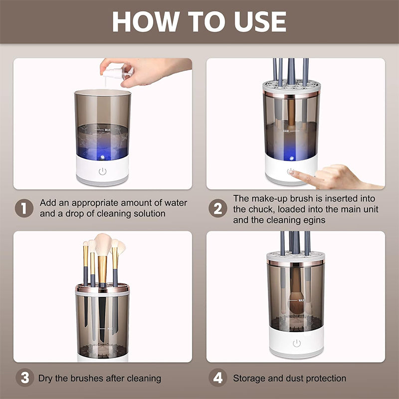 Maliben | Electric Makeup Brush Cleaner Machine