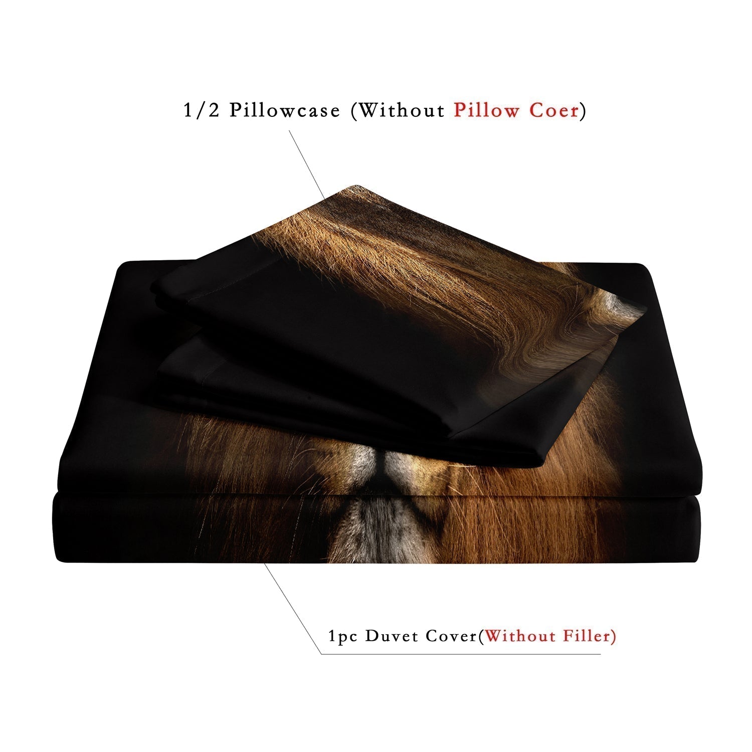 Maliben | Safari Lion Print Duvet Cover – African Wilderness For Your Bedroom