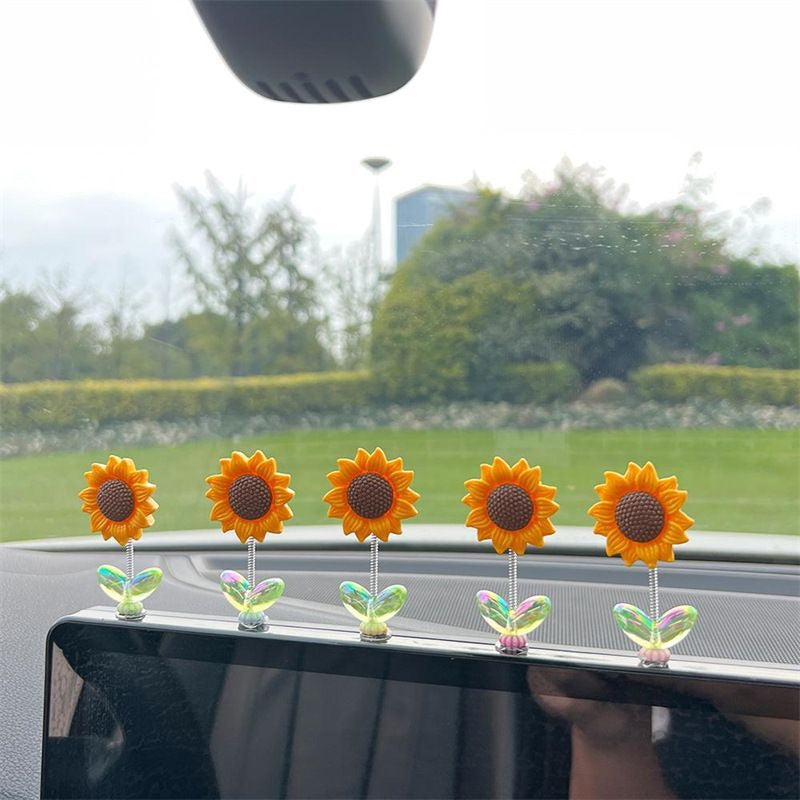 Maliben | Cute Sunflower Car Ornament