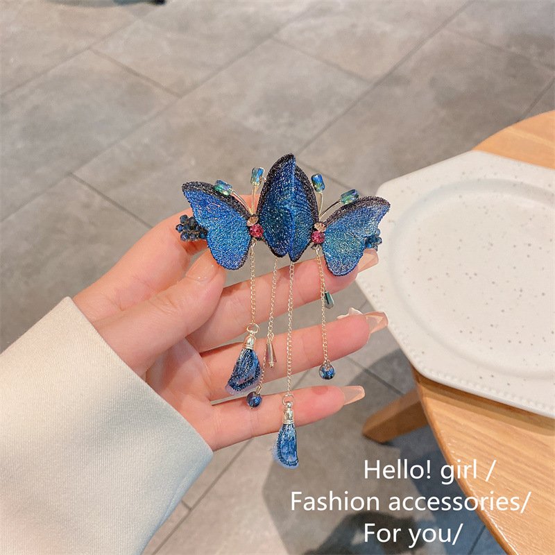 Maliben | Dreamy Butterfly Hair Clip With Fringes
