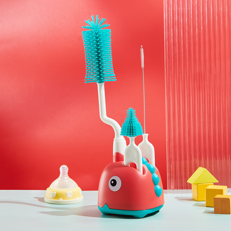 Maliben | Bottle Brush Set For Baby Bottles – 5-Piece Cleaning Set With Holder