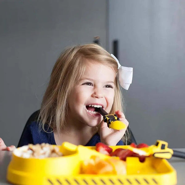 Maliben | Bulldozer Kids Cutlery Set - Constructofork